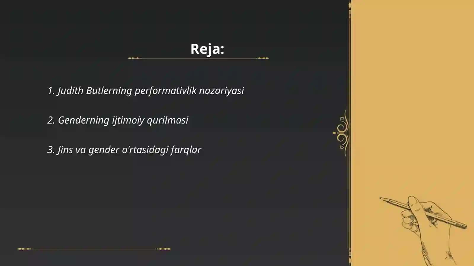 Judith Butlerning performativlik nazariyasi 2
