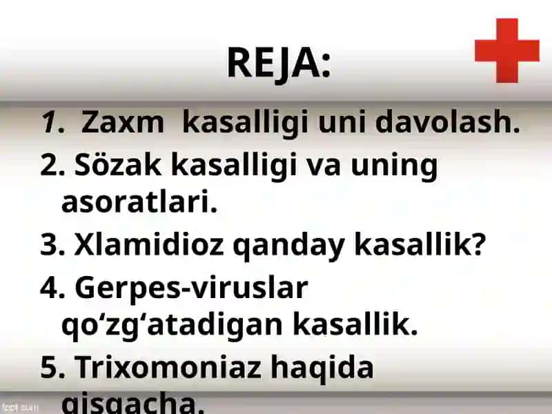 Jinsiy yöl bilan yuqadigan kasalliklar 2