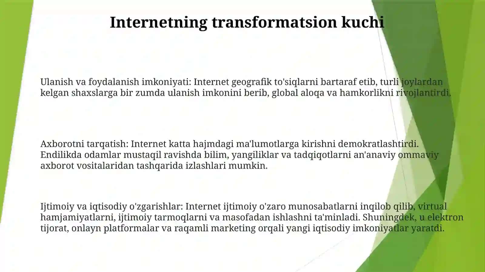 Zamonaviy Mediamaydonda InternetImkoniyatlari 2