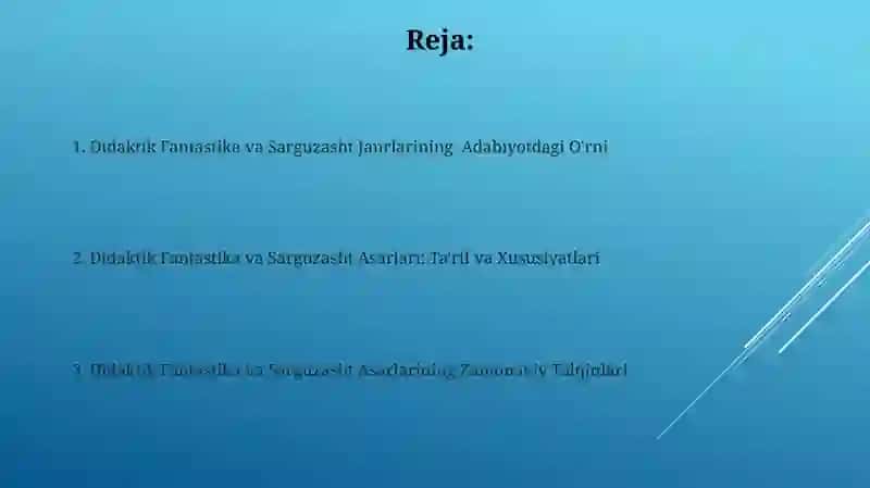 Didaktik Fantastika va Sarguzasht Asarlari 2
