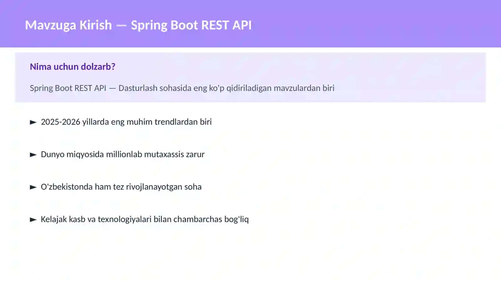 Spring Boot REST API 2