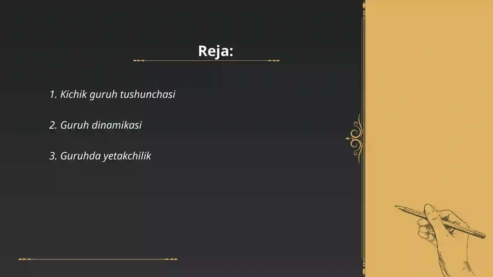 Katta kichik guruhlar psixologiyasi 2