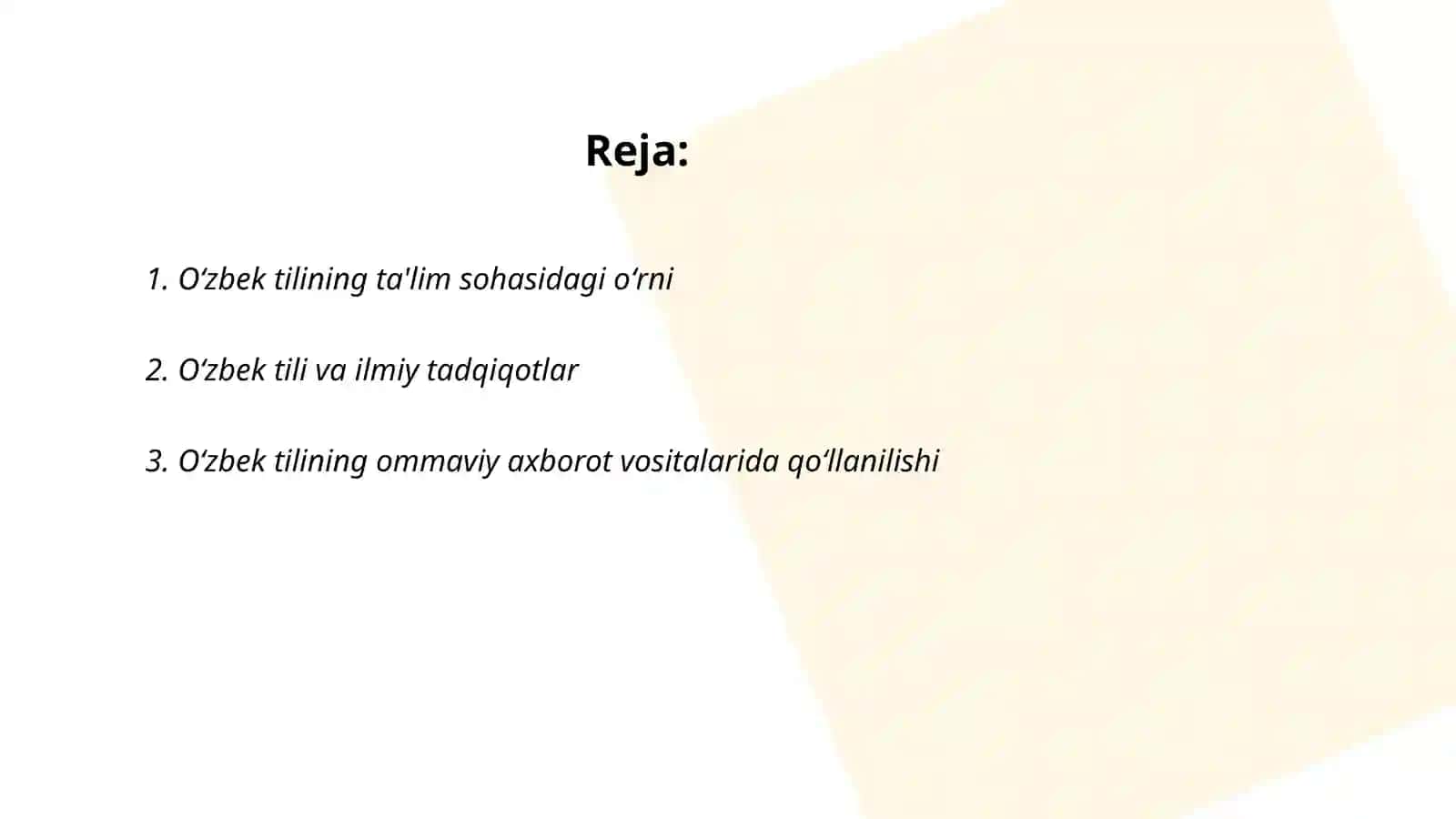 Oʻzbek tilining sohada qoʻllanilishi 2