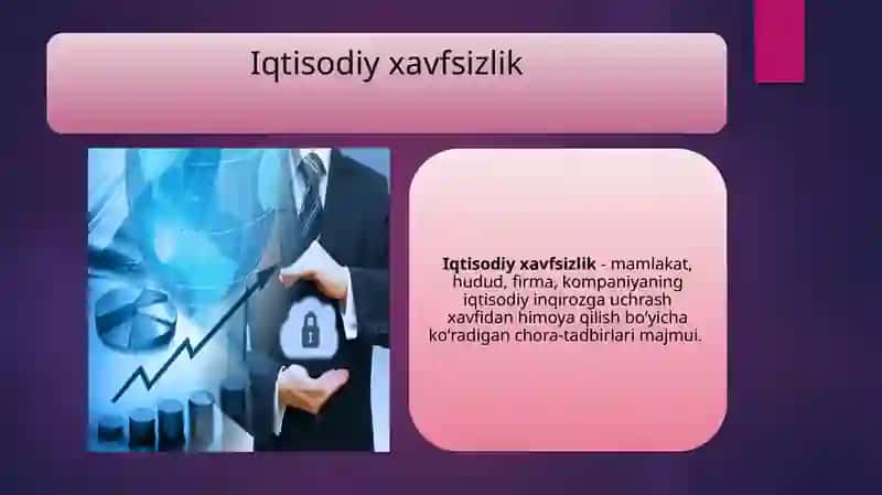 Davlatning iqtisodiy xavfsizlikni ta‘minlash vazifalari 2