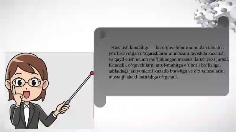 Kuzatish kundaligi mazmuni 2