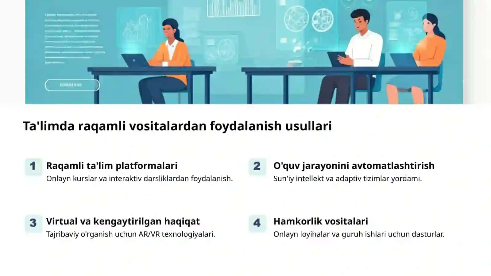 Pedagogik texnologiyalar: fanlarni o’qitishda 2