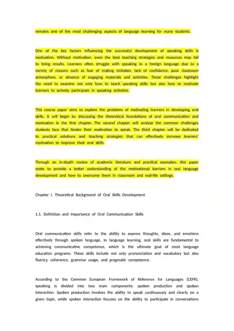 Problems of Motivating in Developing Oral Skills 2