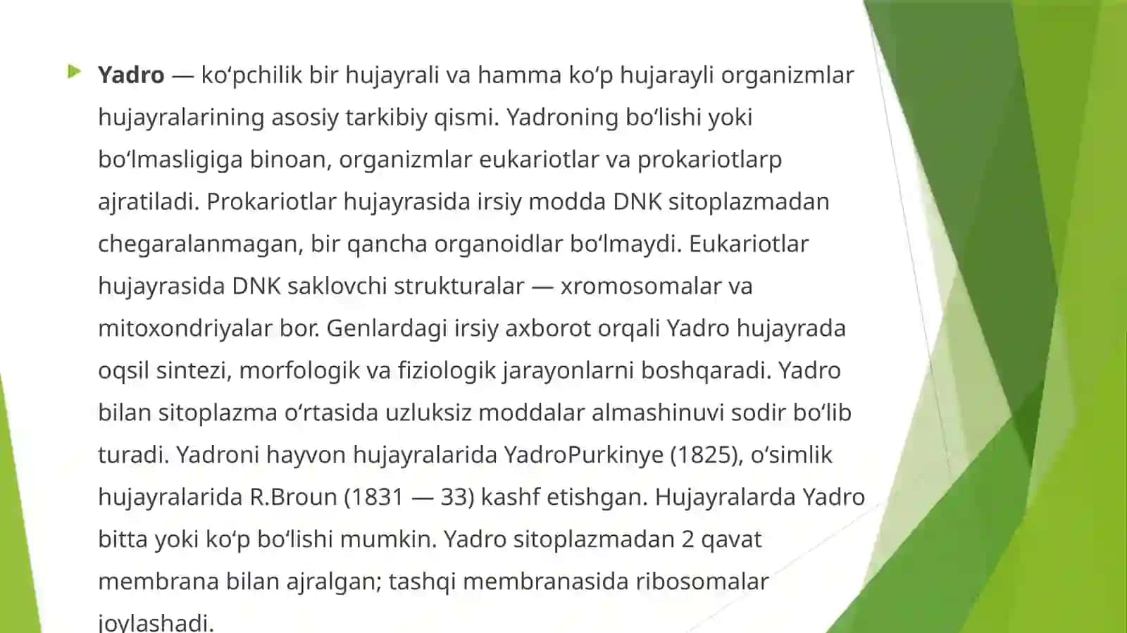 Hujayra yadrosi 2