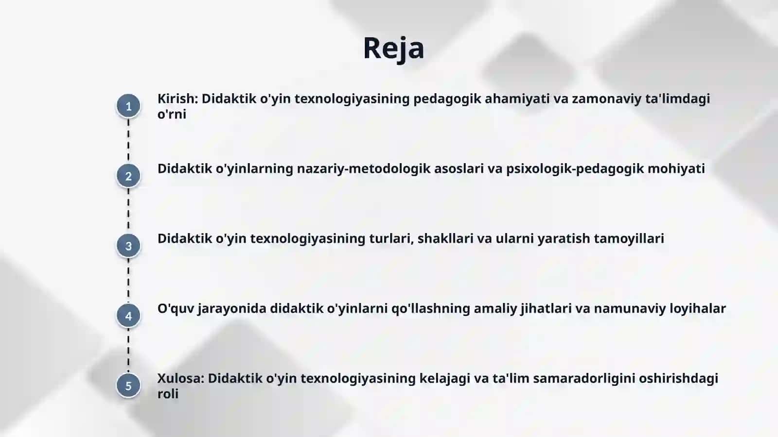Didaktik oyin texnologiyasi. 2