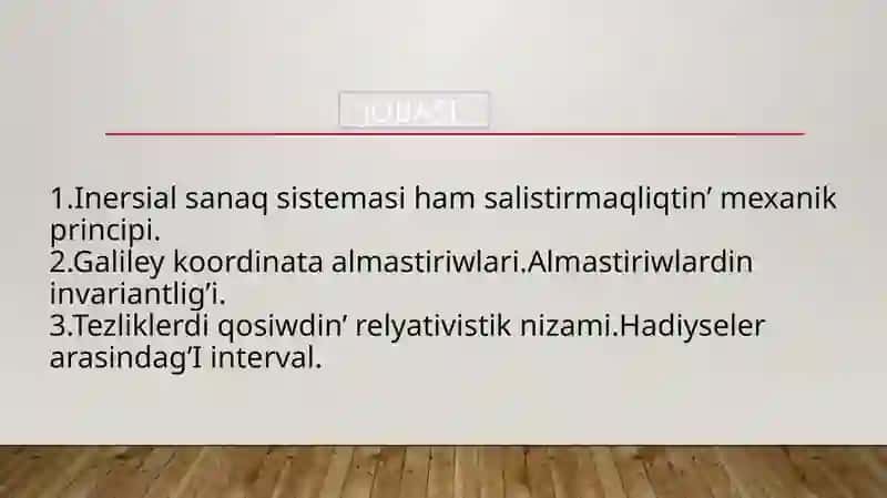 RELYATIVISTLIKDINAMIKAELEMENTLERI 2