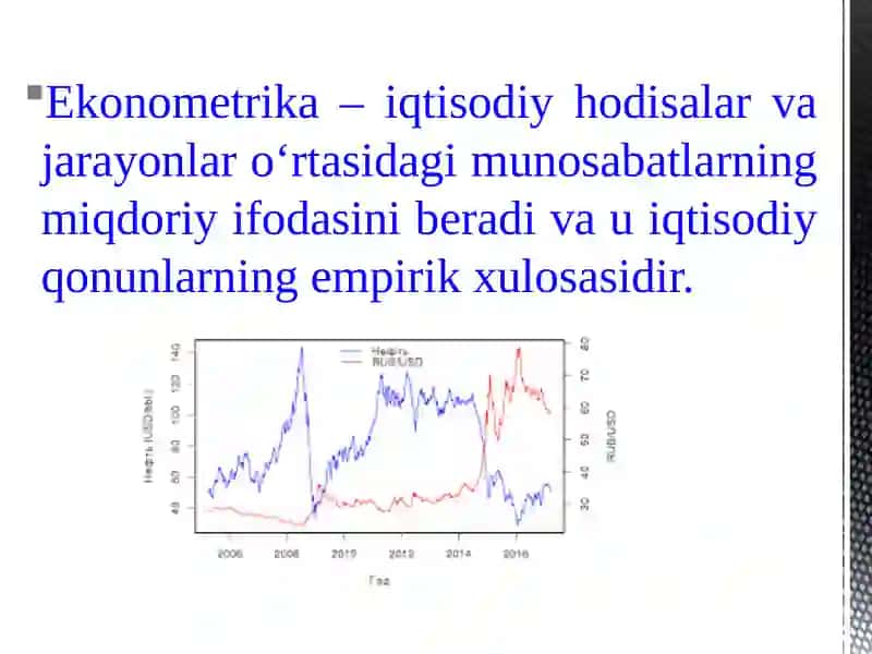 Ekonometrik Modellashtirishasoslari 2
