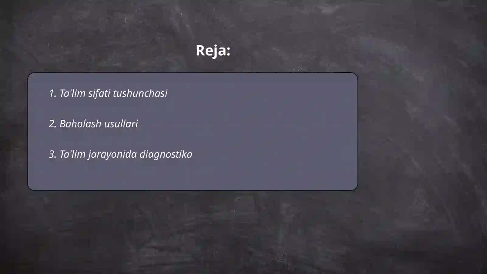 Ta'lim tarbiya jarayonida ta'lim sifatini baholash 2