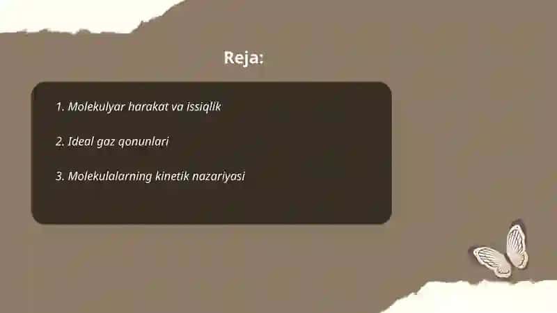 Molekulyar fizika asoslari 2