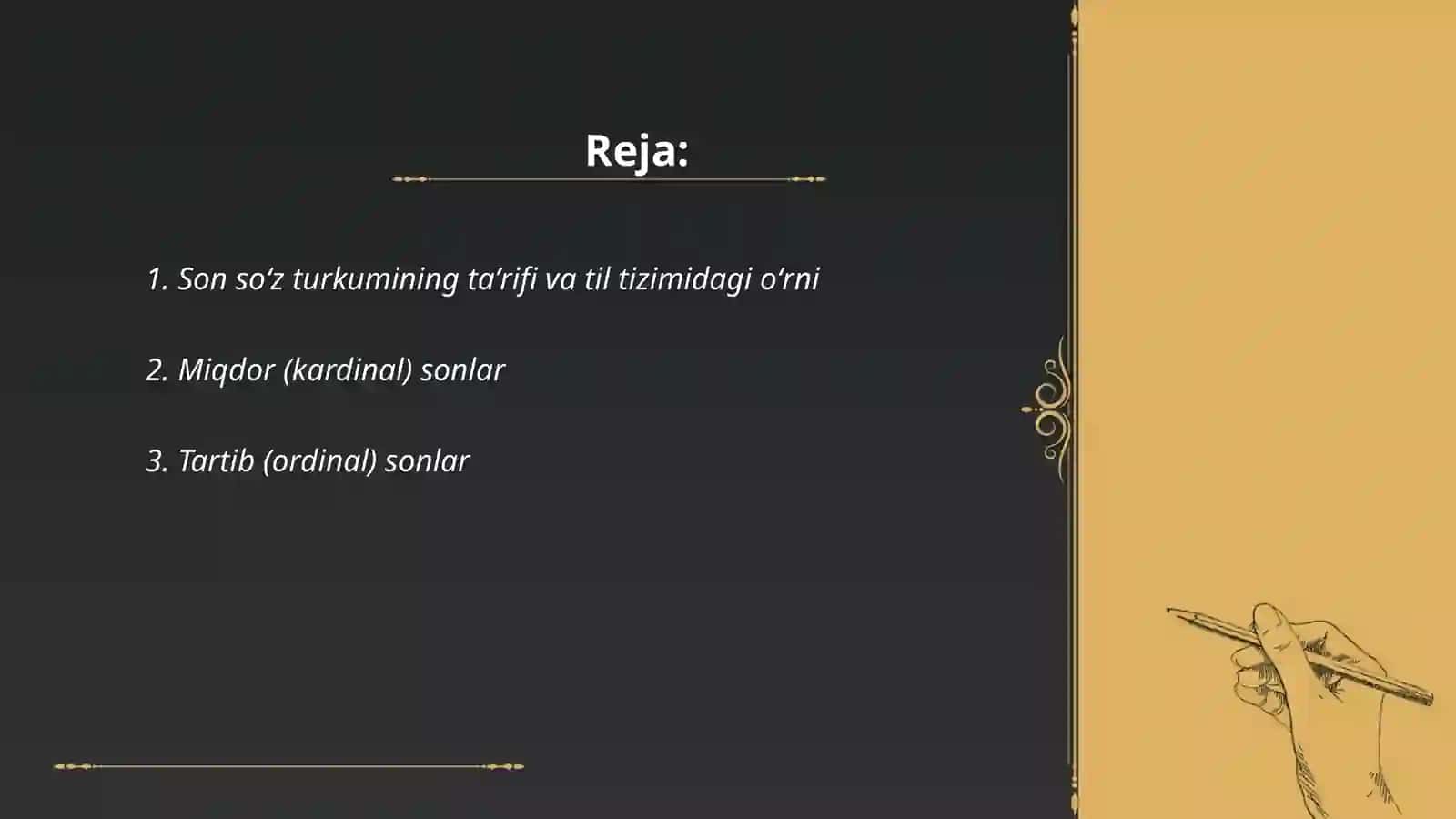 Son soʻz turkumi 2