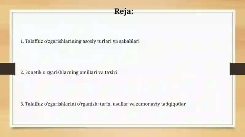 Nutq tovushlarining fonetik o'zgarishlari 2