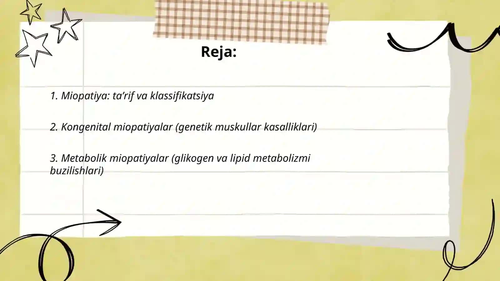 Miopatiyalar. Mushaklar denervatsiyasi 2