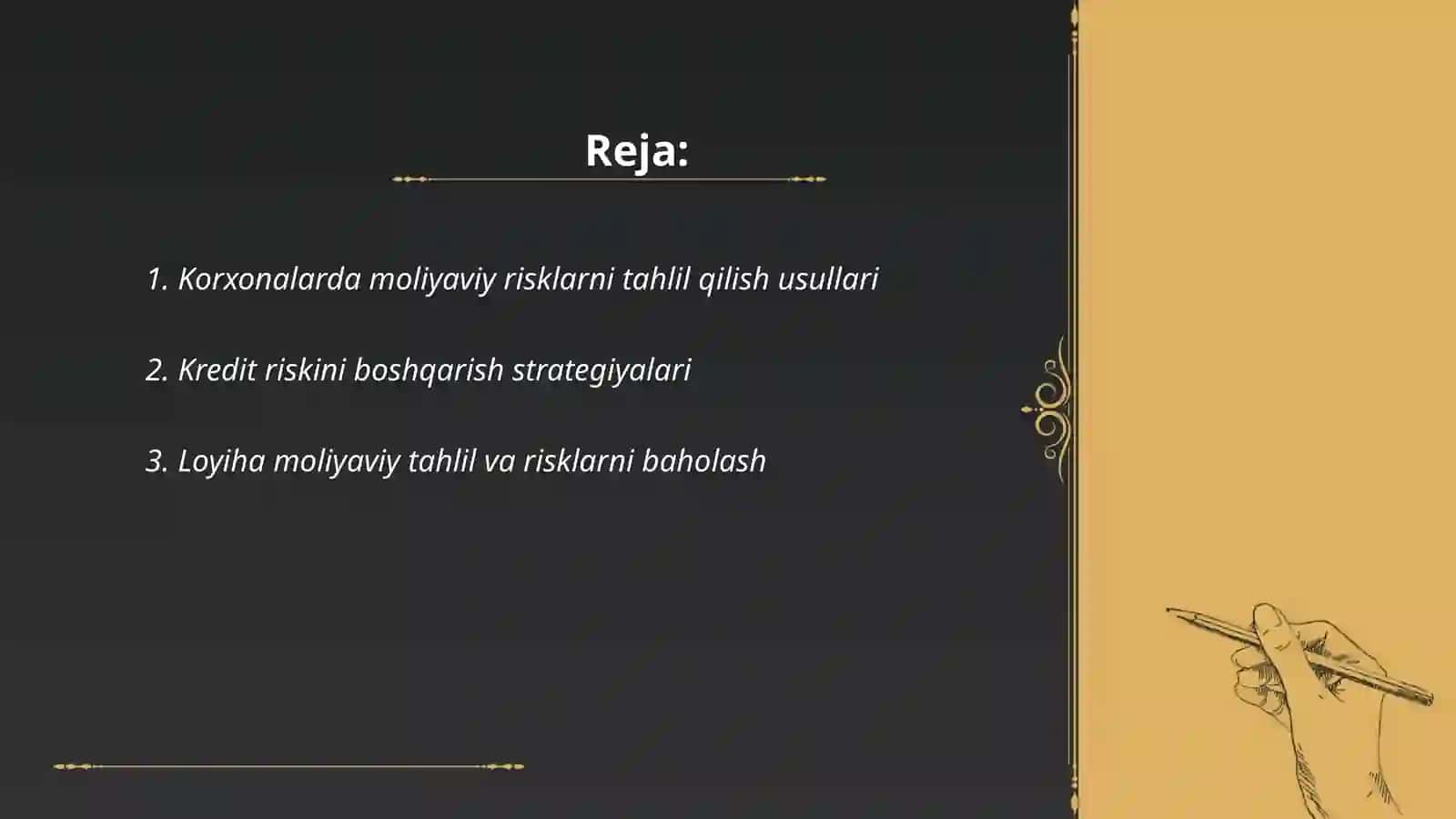 Korxonalarda moliyaviy risklarni boshqarish 2