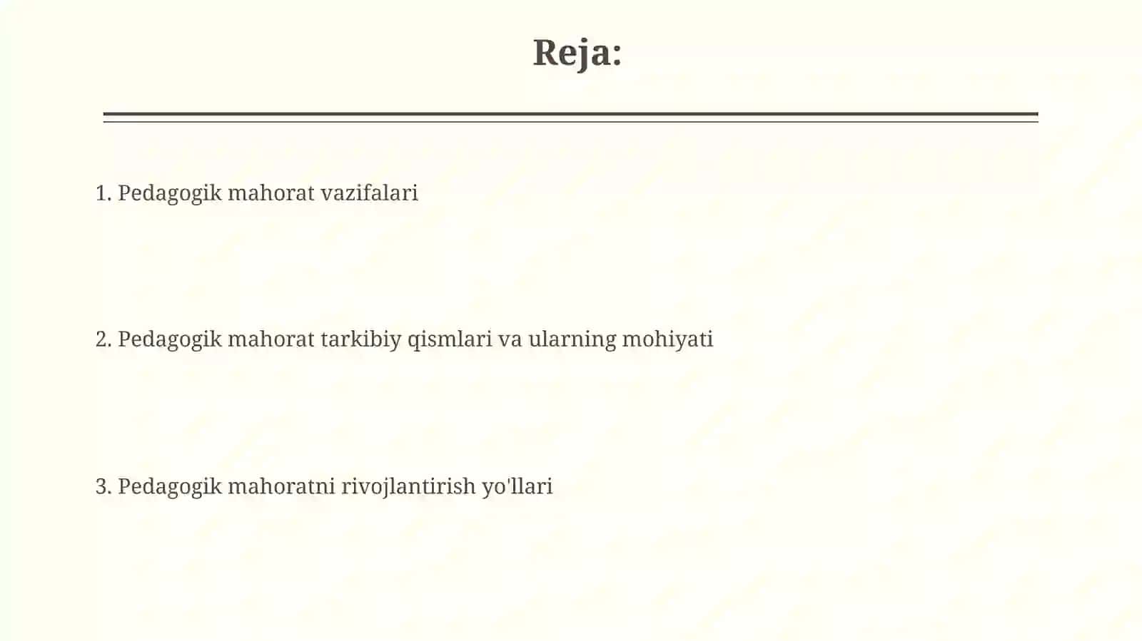 Pedagogik mahoratning rivojlantirish yo'llari 2