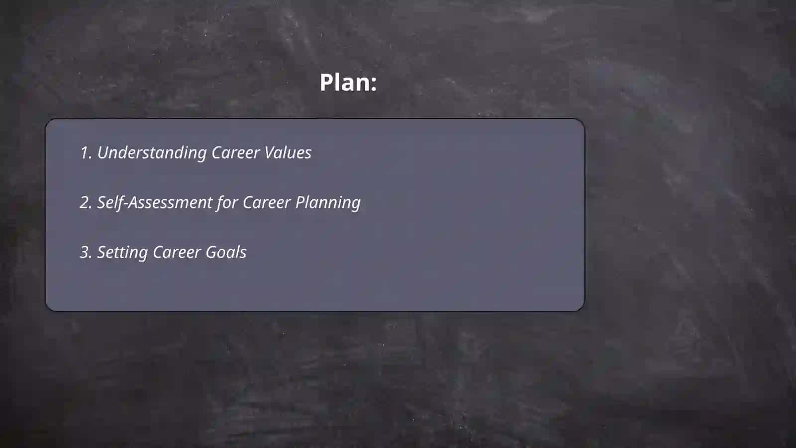 Career planning 2