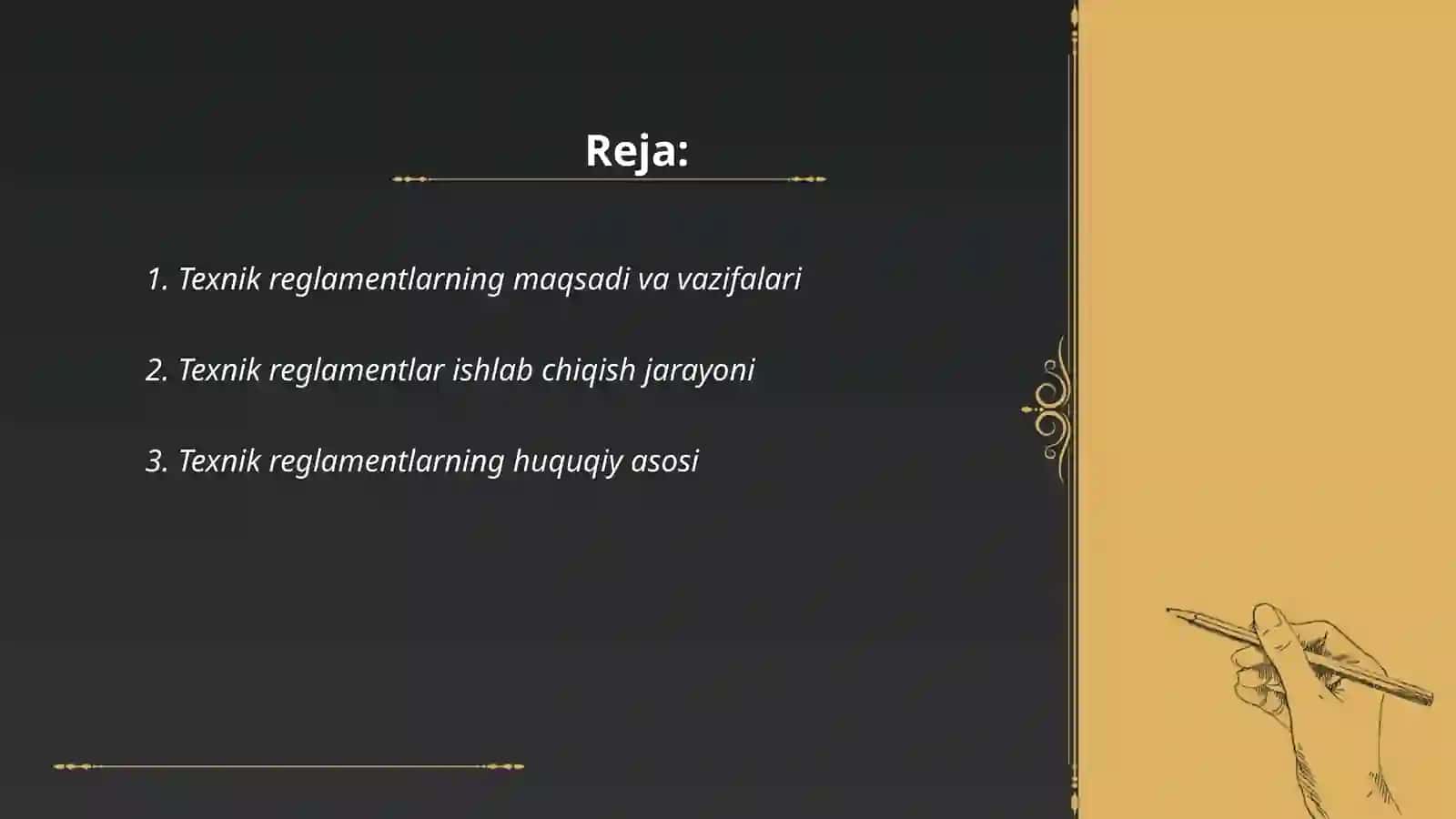 Texnik Reglamentlari 2