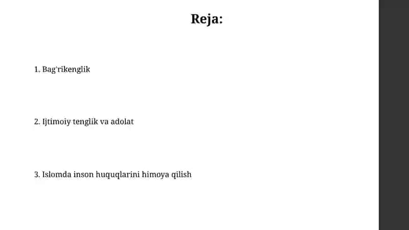 Islomda inson huquqlari himoyasi 2