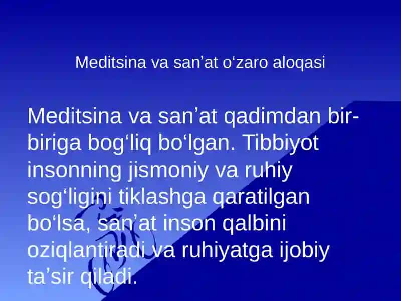 Meditsina va saʼnat va Tibbiyot emblemalari 2
