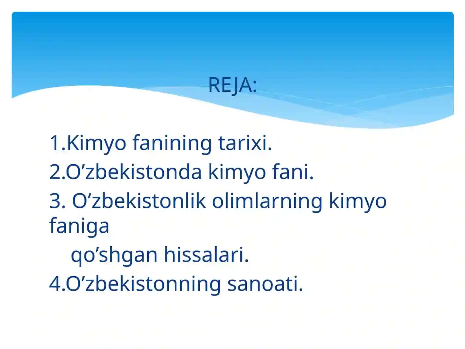 O’ZBEKISTONDA KIMYONING RIVOJLANISHI 2