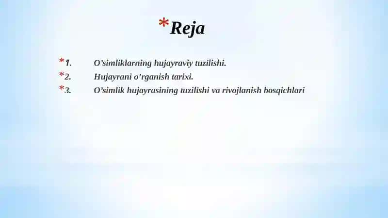 O'simlik Hujayrasi 2