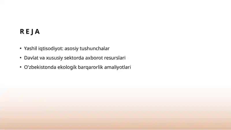 Yashil iqtisodiyot 2