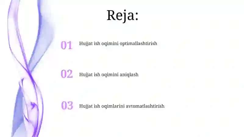 Hujjatning hujjat oqimlari 2