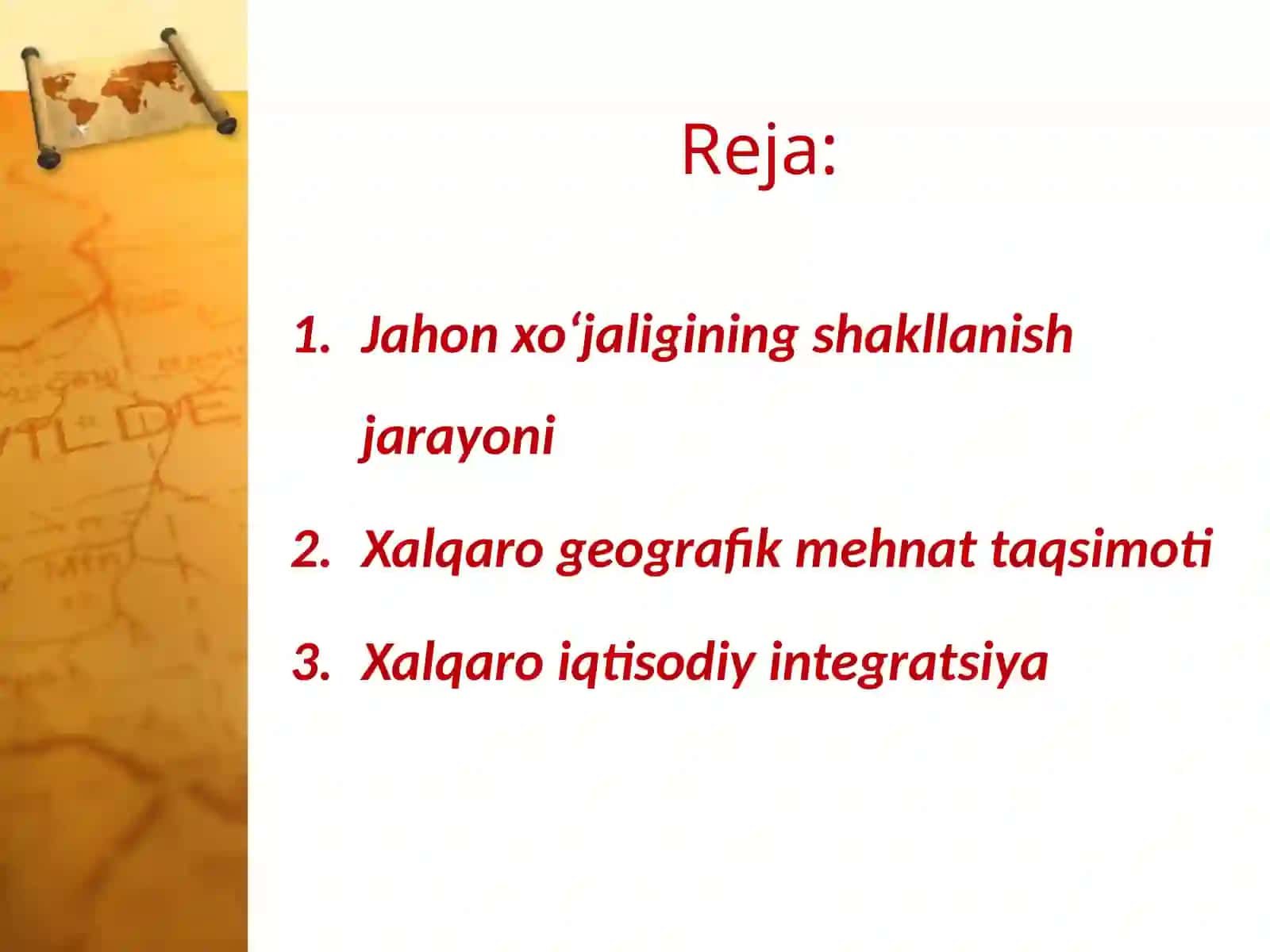 Jahon xo‘jaligining rivojlanishi 2