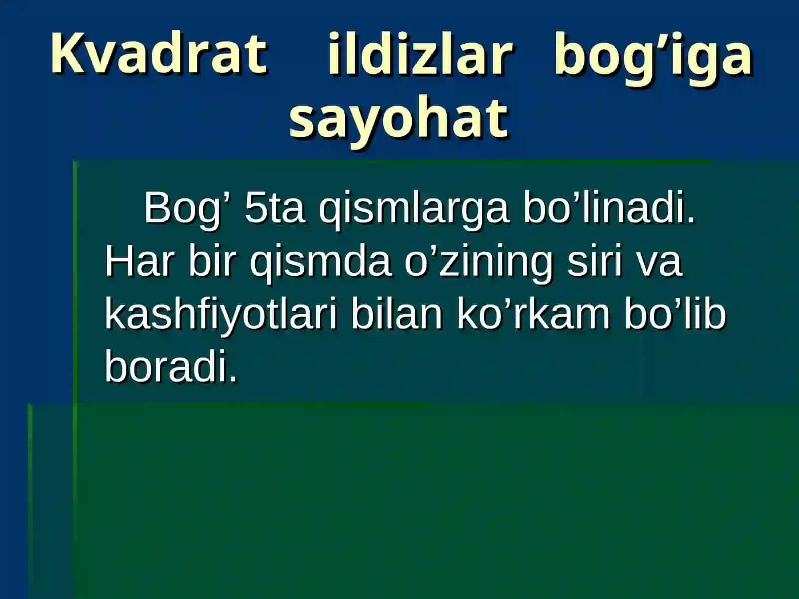 Kvadrat ildizlar bobini takrorlash 2