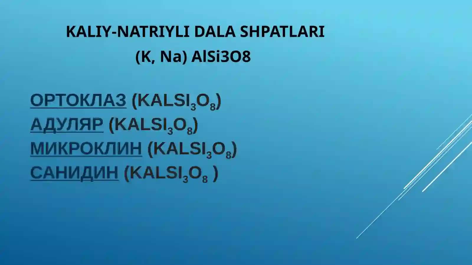 KALIY-NATRIYLI DALA SHPATLARI 2