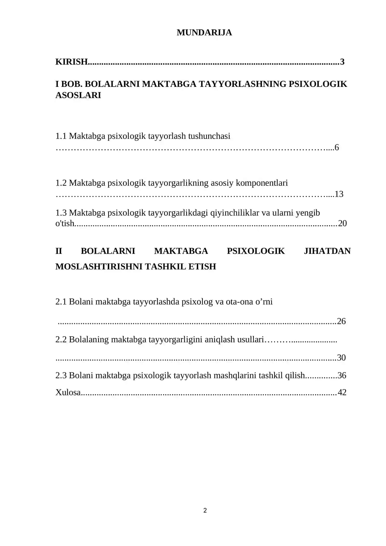 Bolalarni maktabga psixologik tayyorlash 2