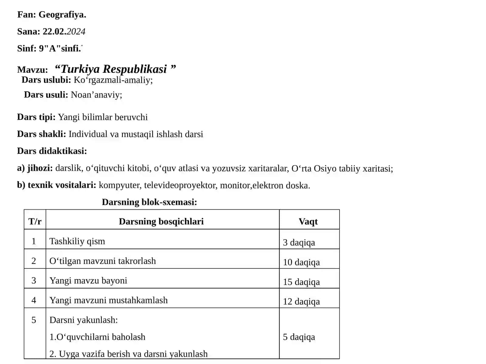 TURKIYA RESPUBLIKASI 2