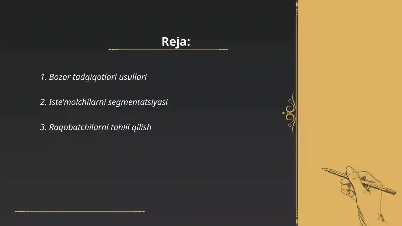 Marketing tahlili 2