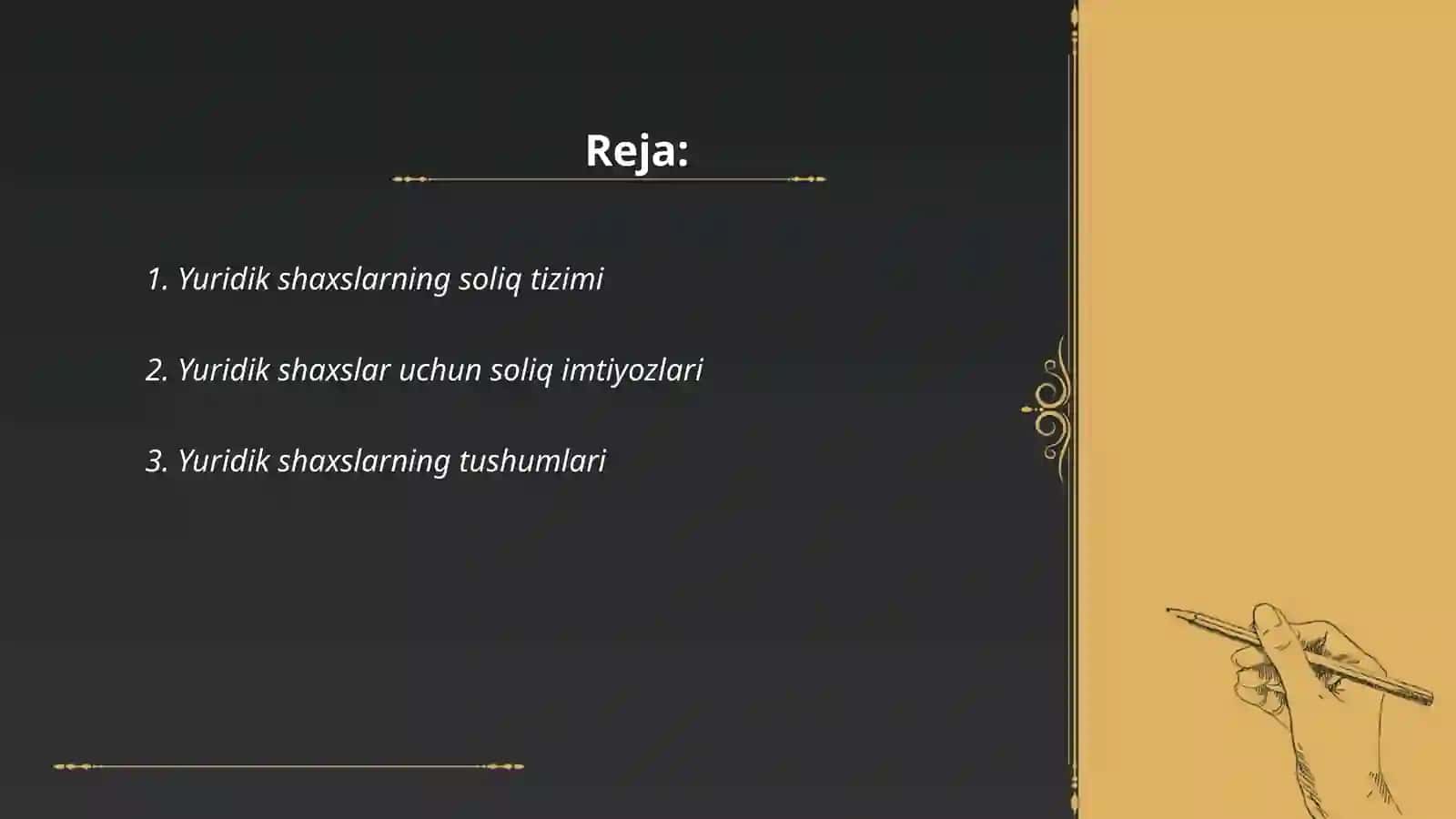Yuridik shaxslarning jami daromadlari 2