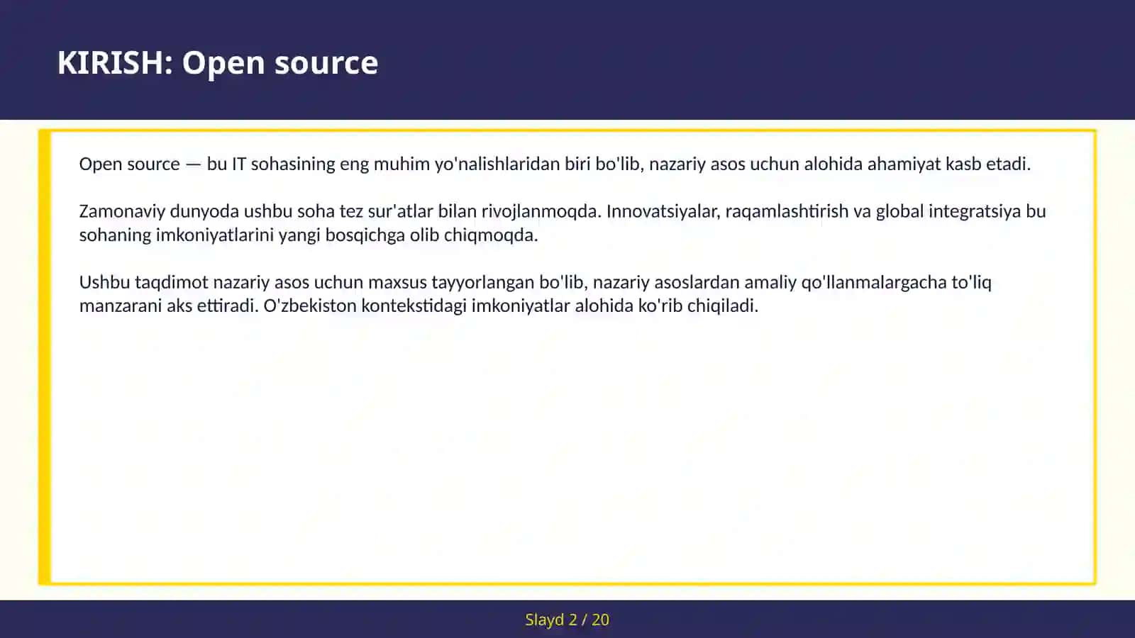 Open source 2