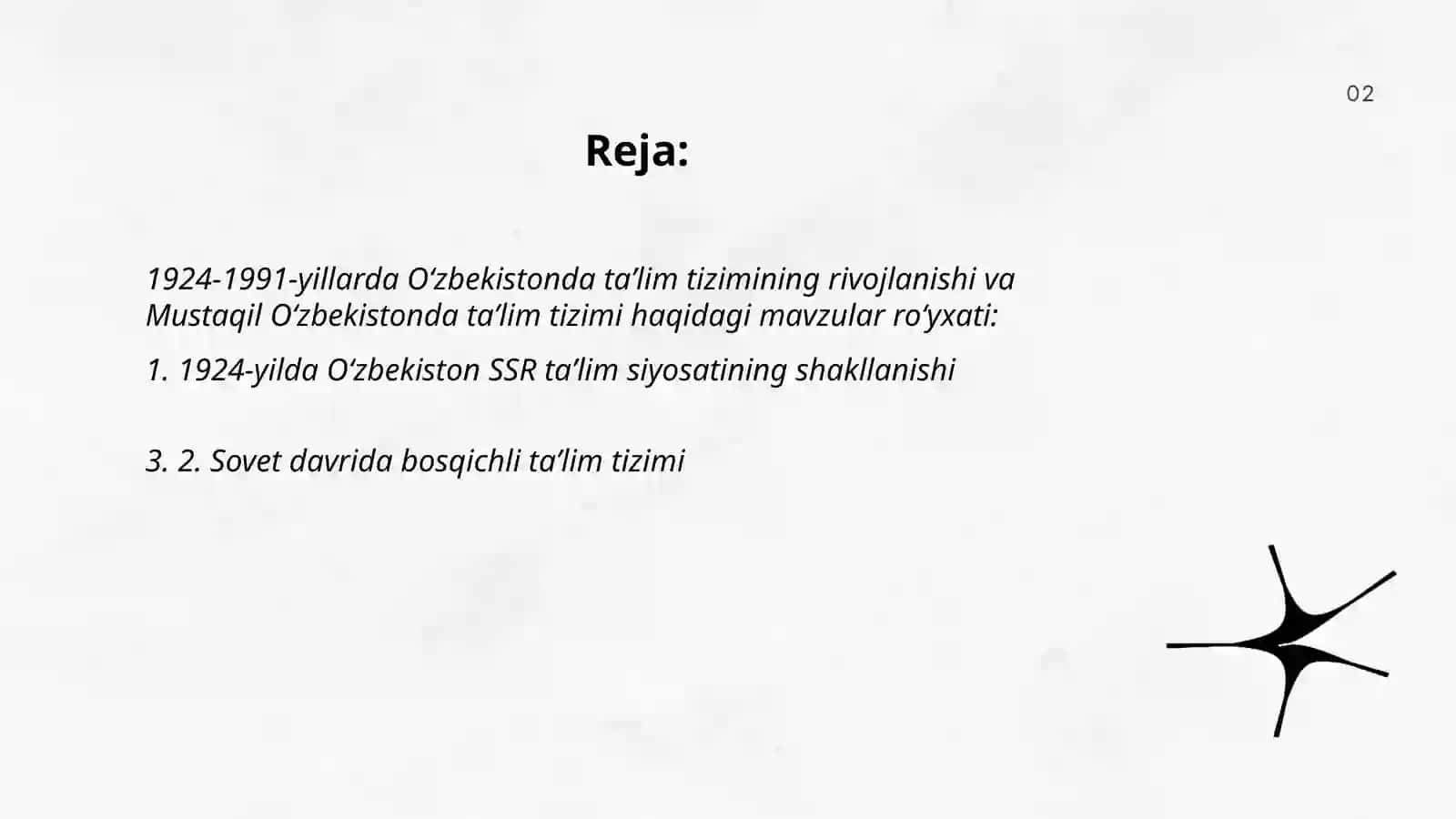 Rivojlanish va Mustaqil Oʻzbekistonda taʼlim tizimi 2