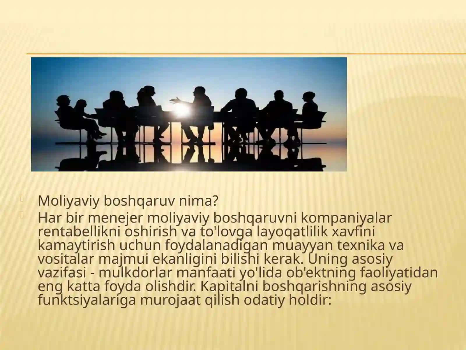 Moliyaviy boshqaruv nima? 2