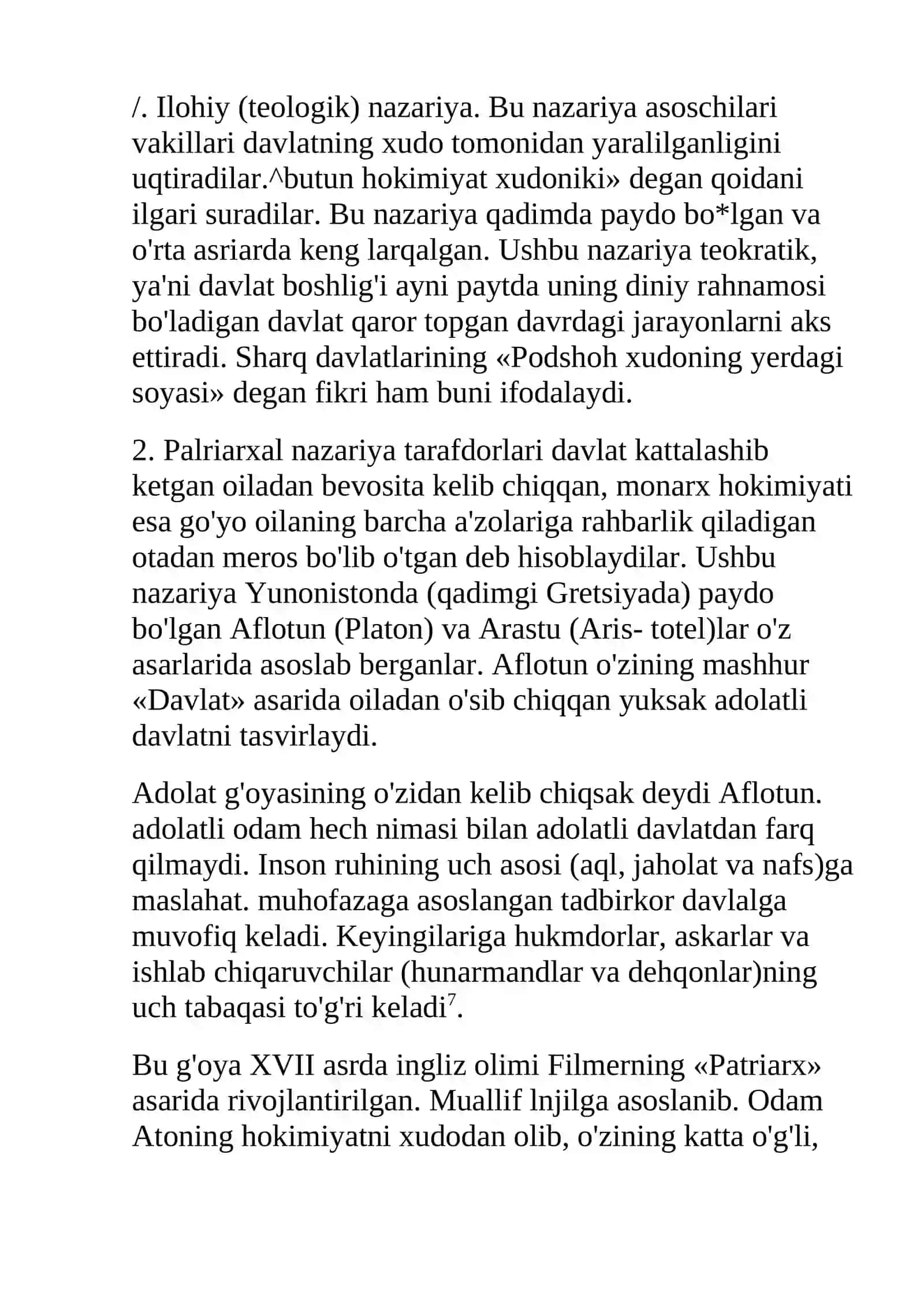 Davlatning kelib chiqishi va mohiyati 2