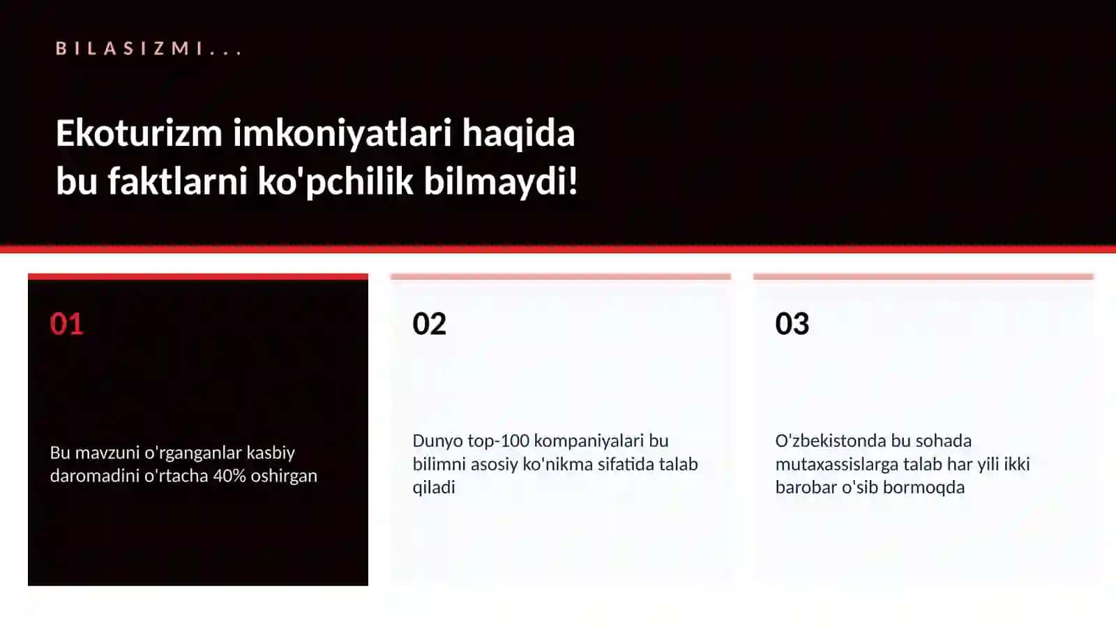 Ekoturizm imkoniyatlari 2