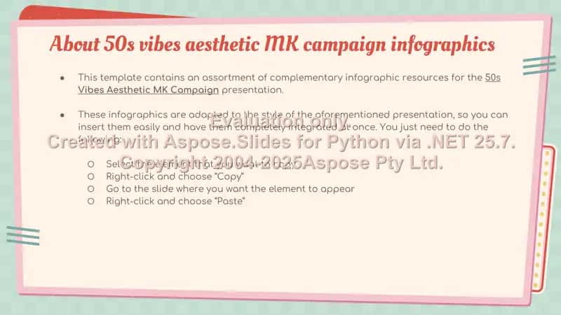 50s Vibes Aesthetic MK Campaign Infographics 2