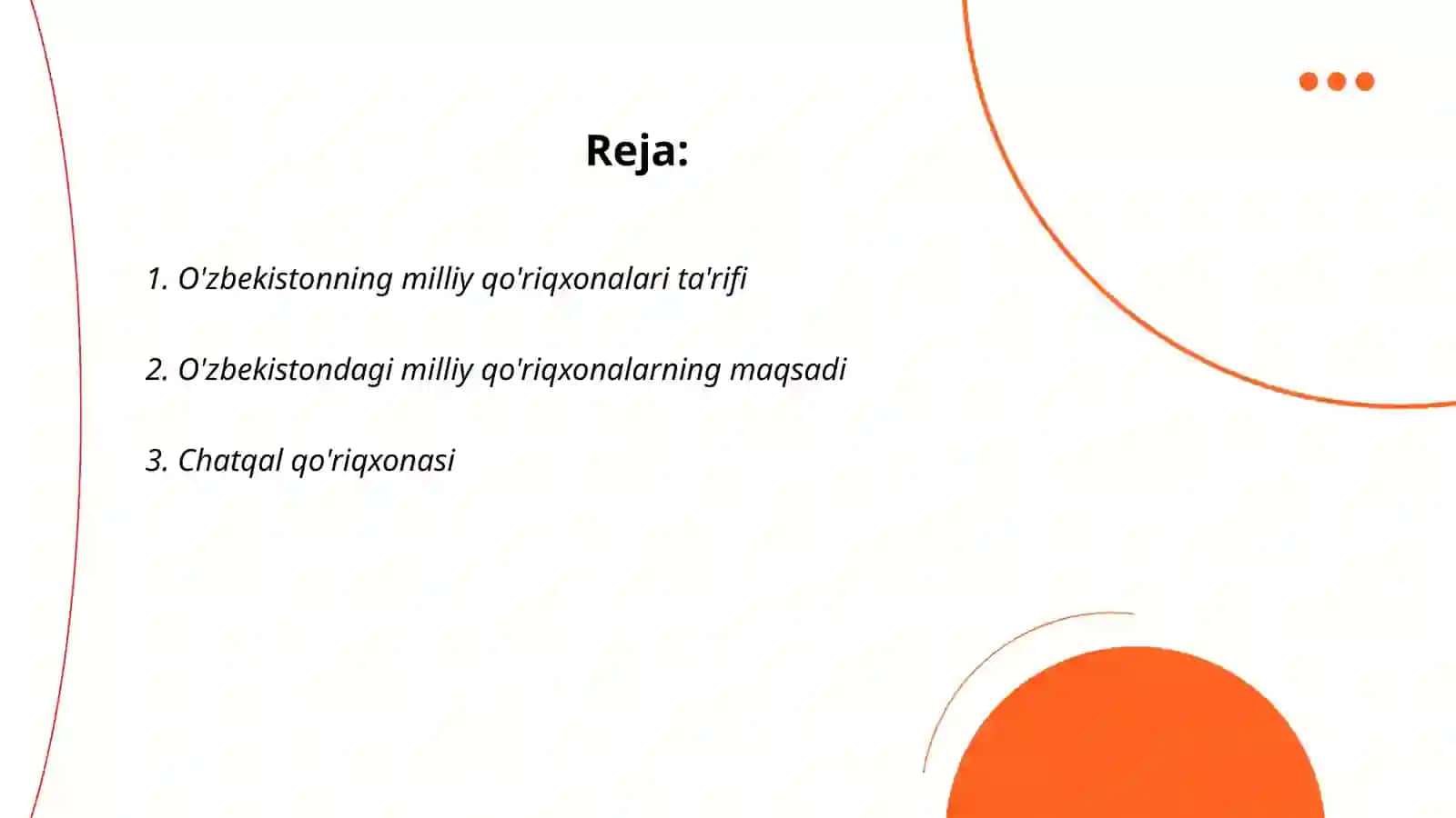 O'zbekistonning milliy qo'riqxonalari 2