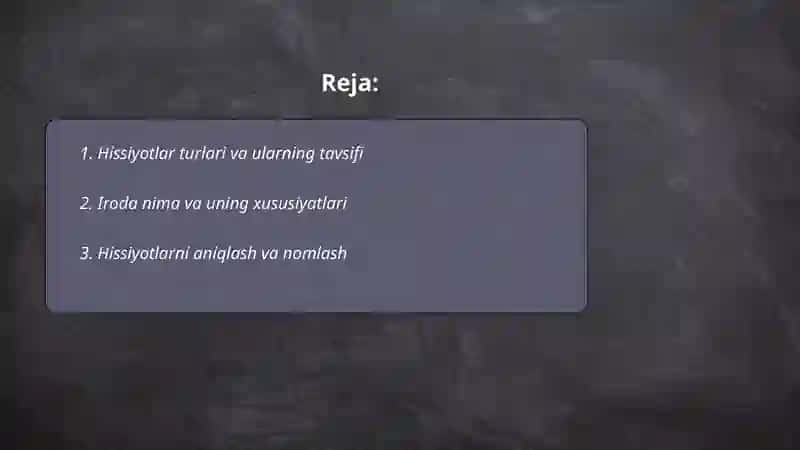 Hissiyot va iroda 2