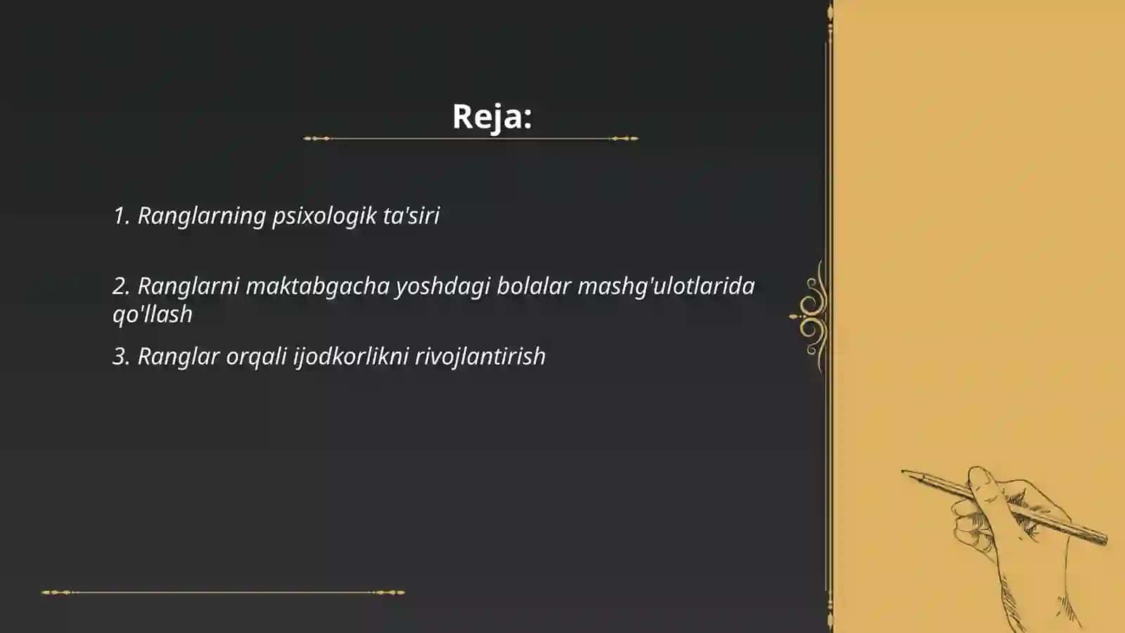 Ranglarning psixologik ta'siri 2