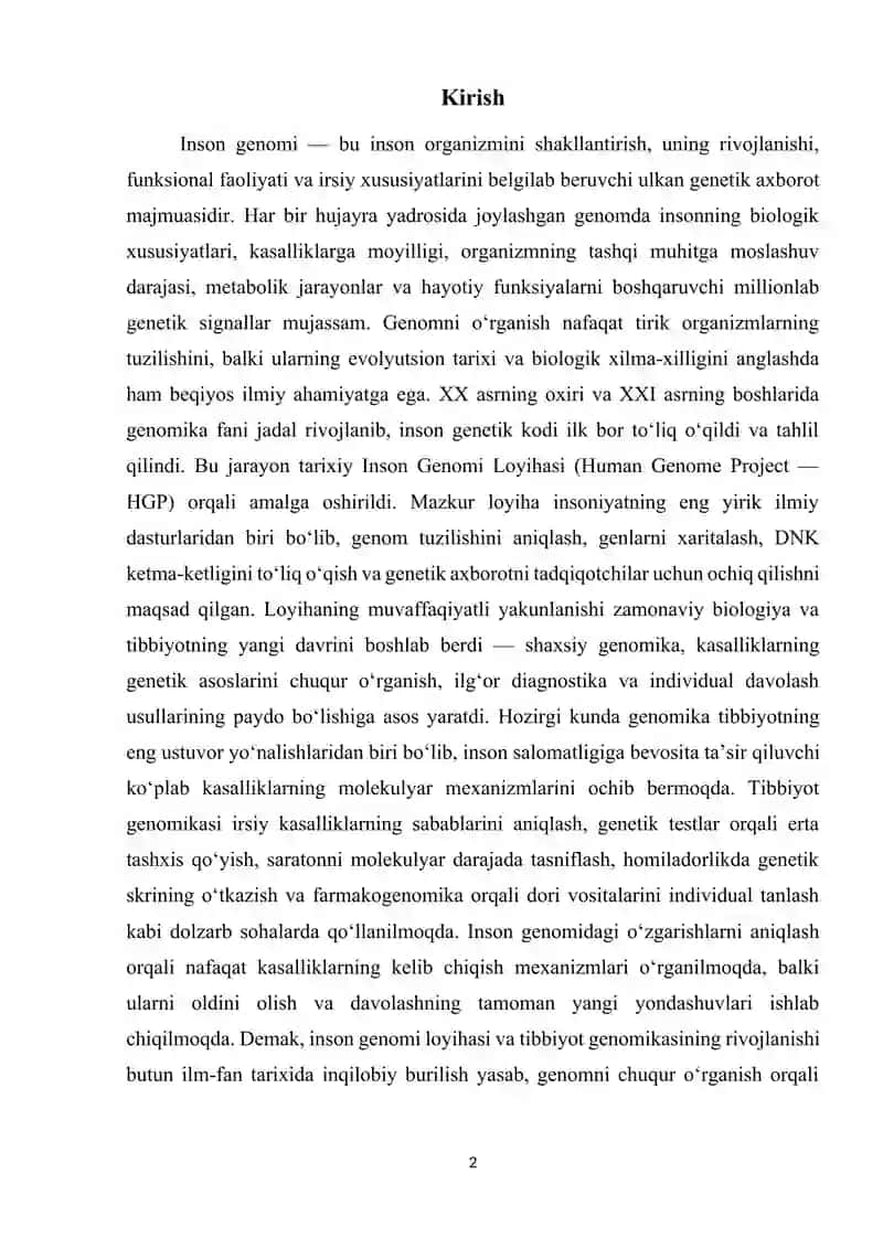 Inson Genomi Loyihasi 2
