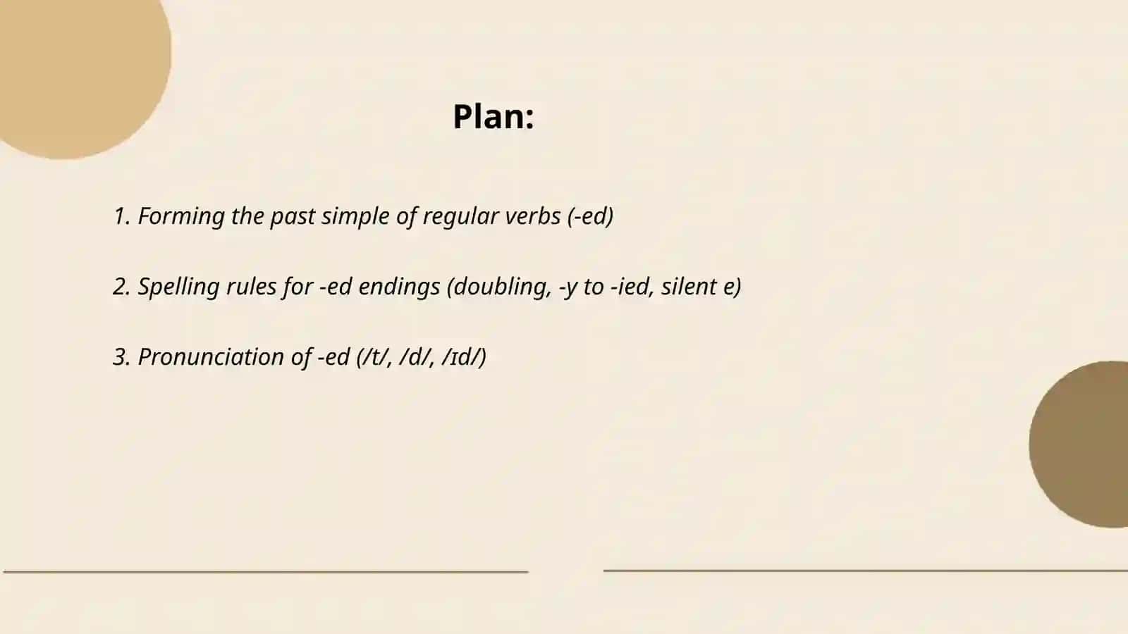 Past simple 2