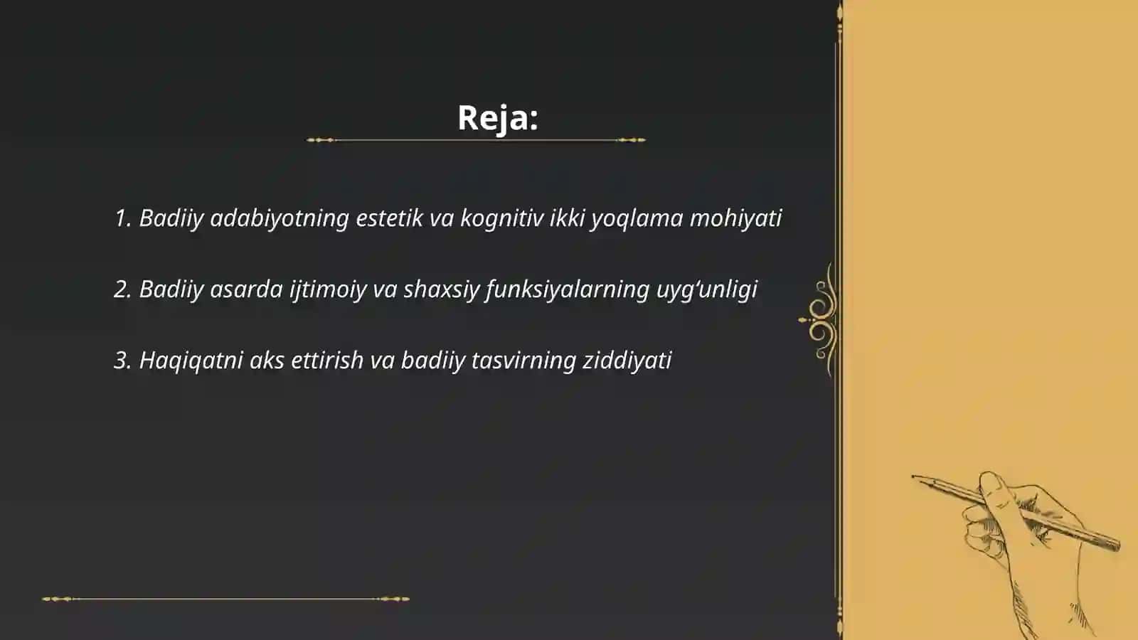 Badiiy adabiyotning ikki yoqlama mohiyati 2
