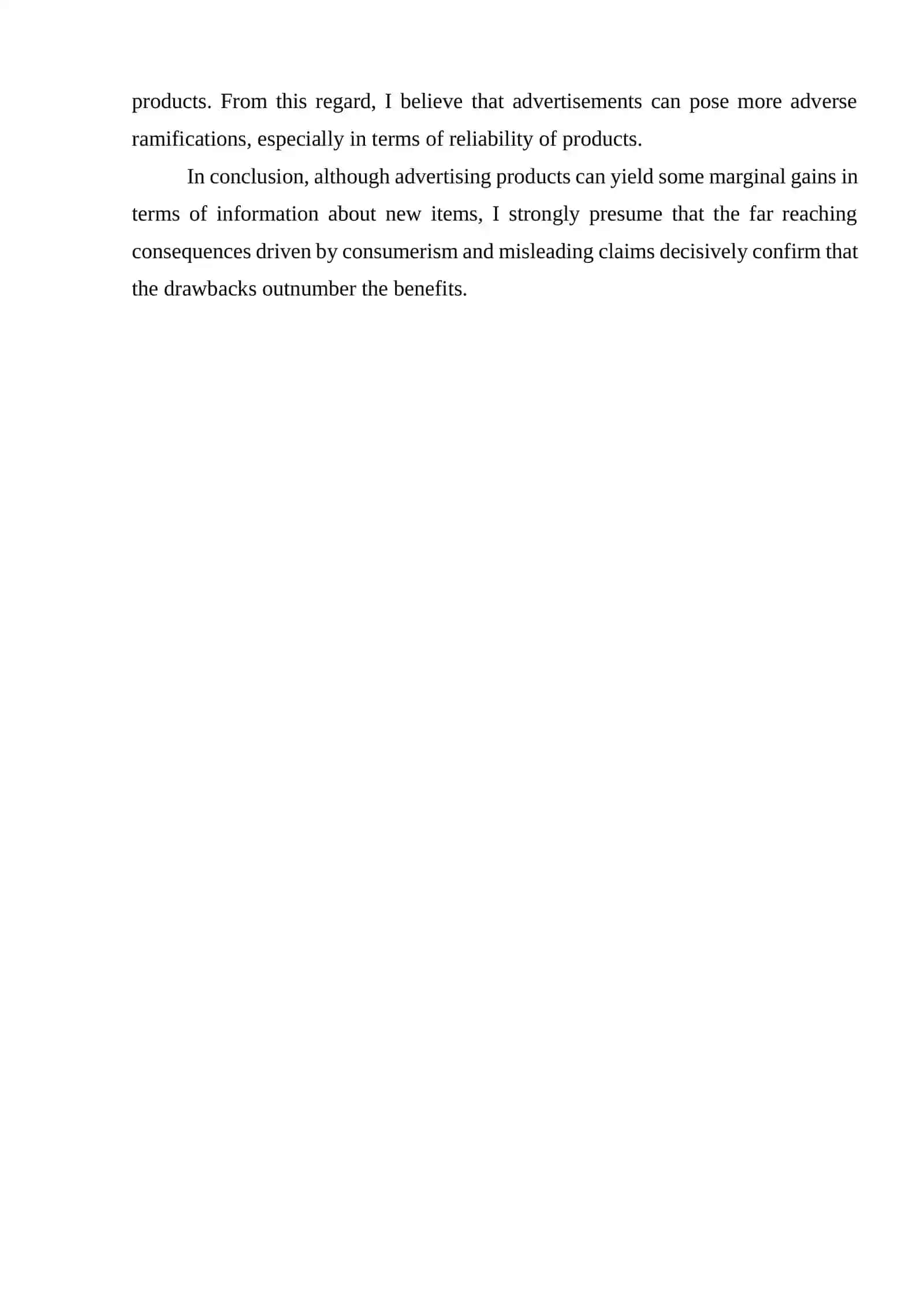 Advertising's Positive Effects 2